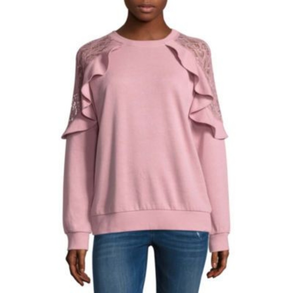 Arizona Ruffle Sweatshirt-Juniors - Picture 4 of 4